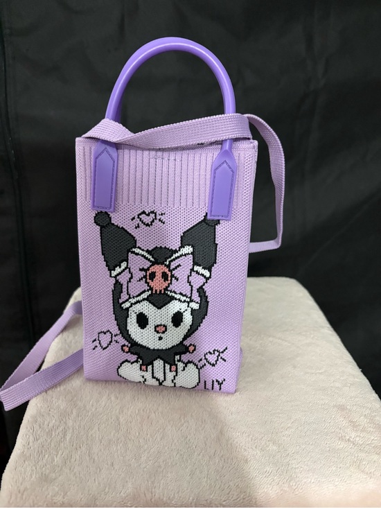 None Handbags - Lavender Mini Crossbody Bag – Purple Handles